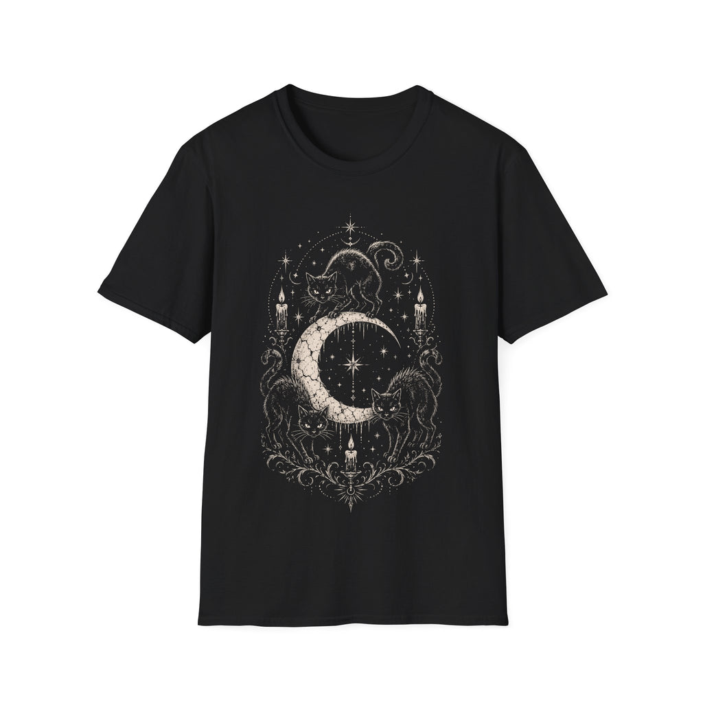 Cats Crescent Moon Witchy Candles