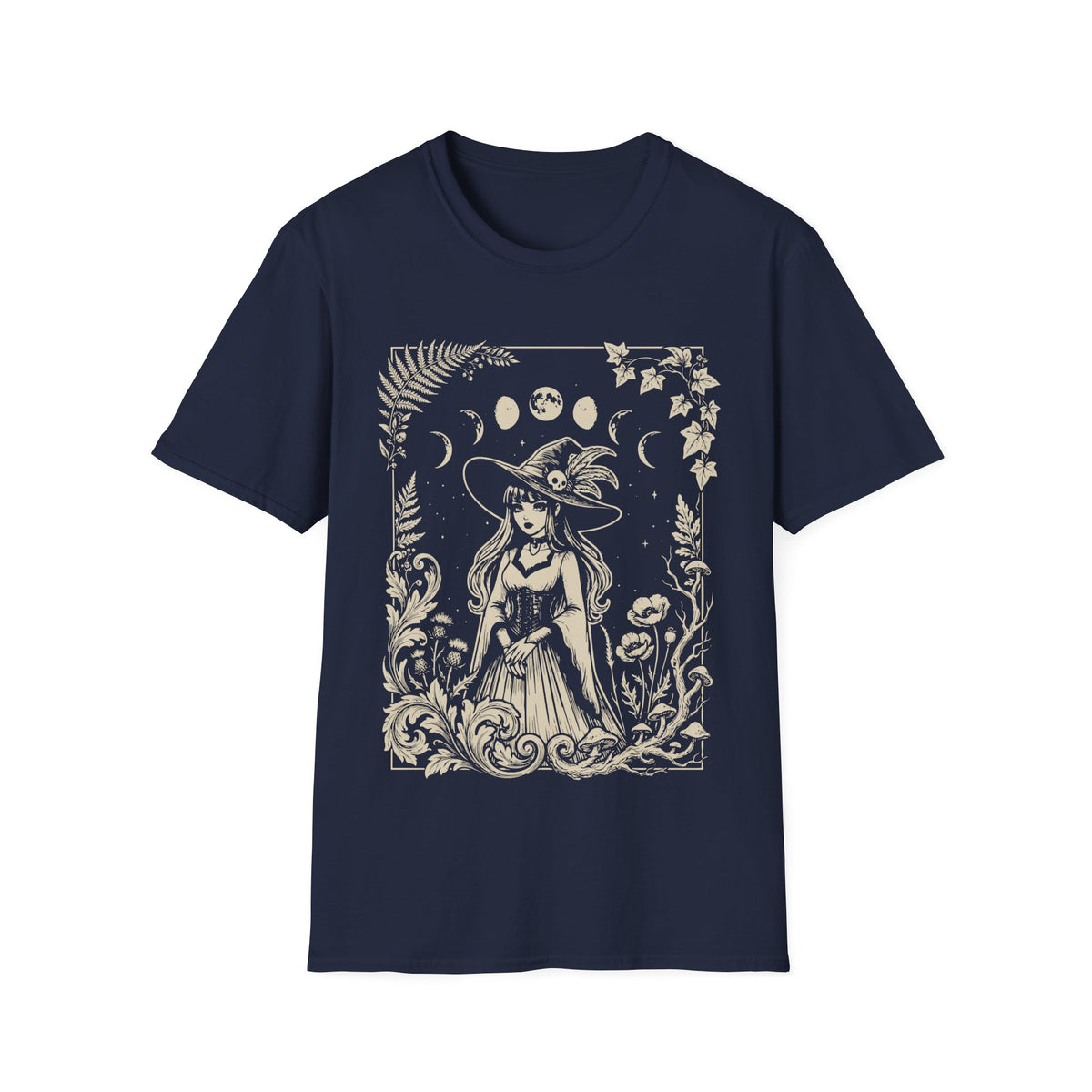 Goth Witch Moon Phase Floral