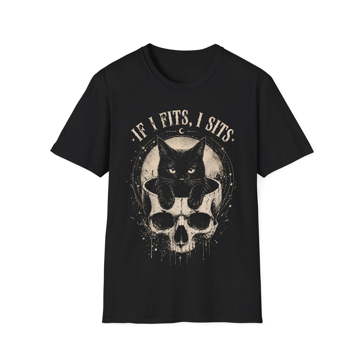 If I Fits I Sits - Cat Skull
