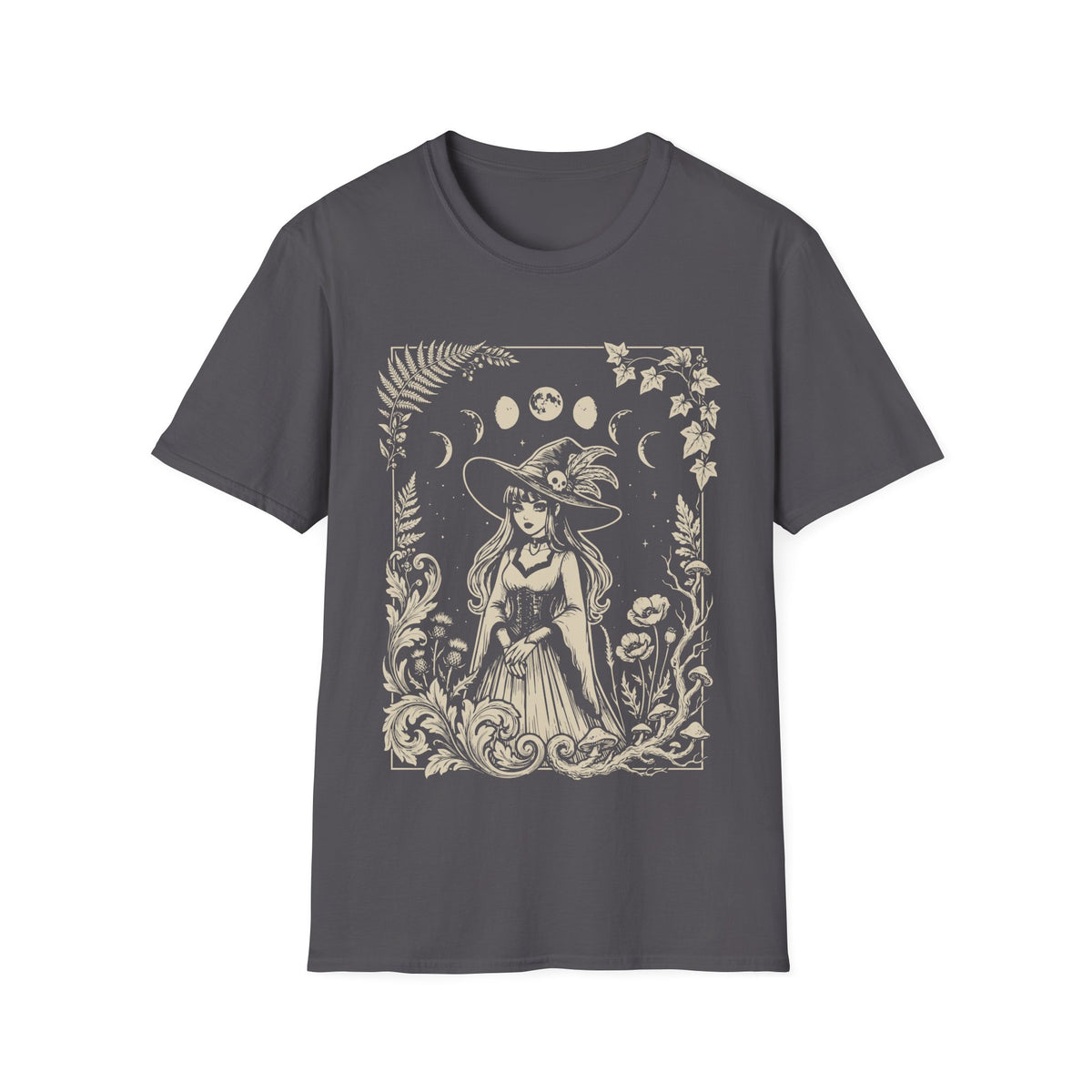 Goth Witch Moon Phase Floral