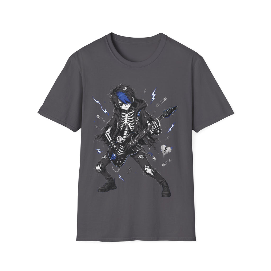 Emo Skeleton Boy Guitar Player
