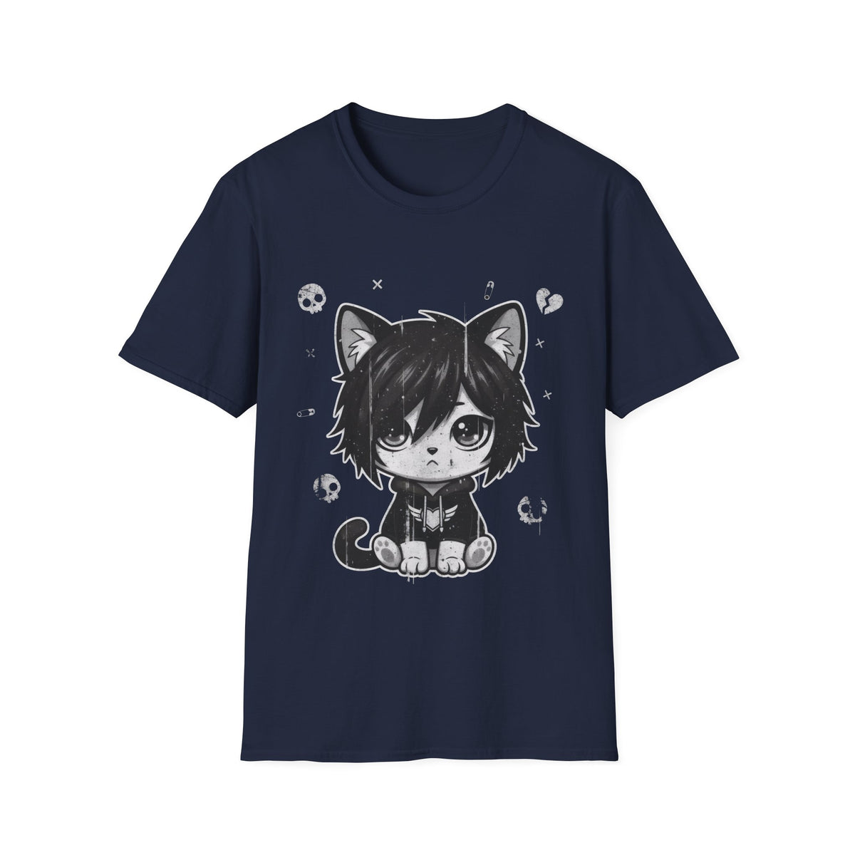 Midnight Emo Cat Tee