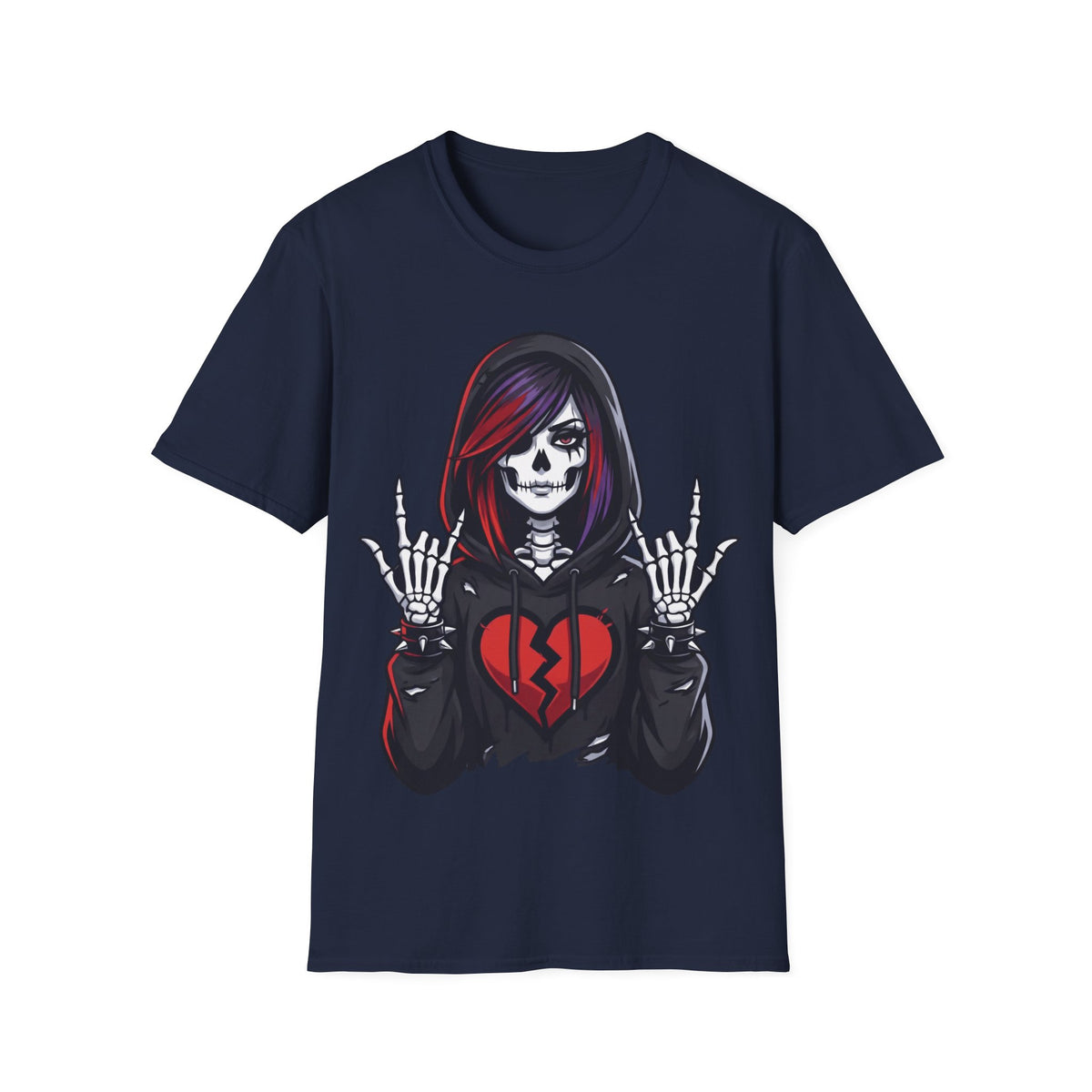 Goth Girl Skeleton - Broken Heart
