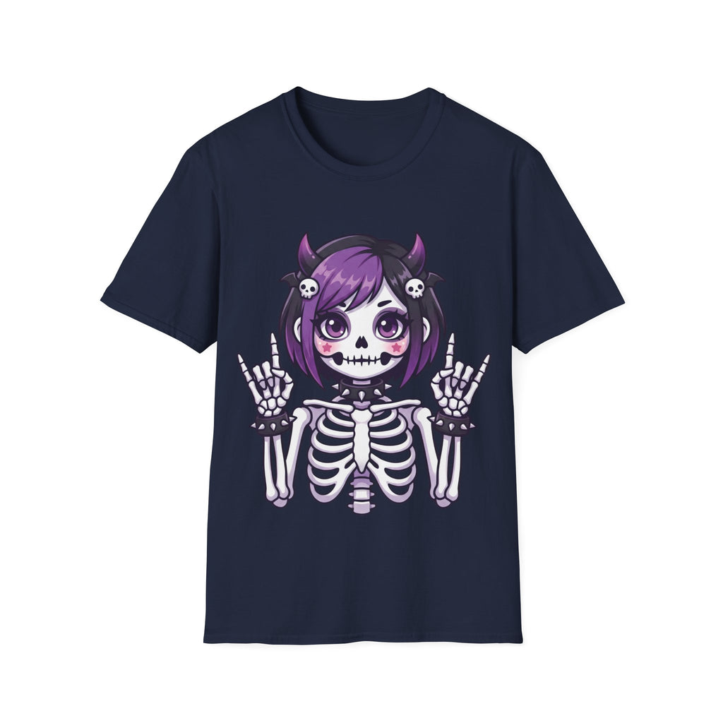 Cute Kawaii Goth Girl Skeleton