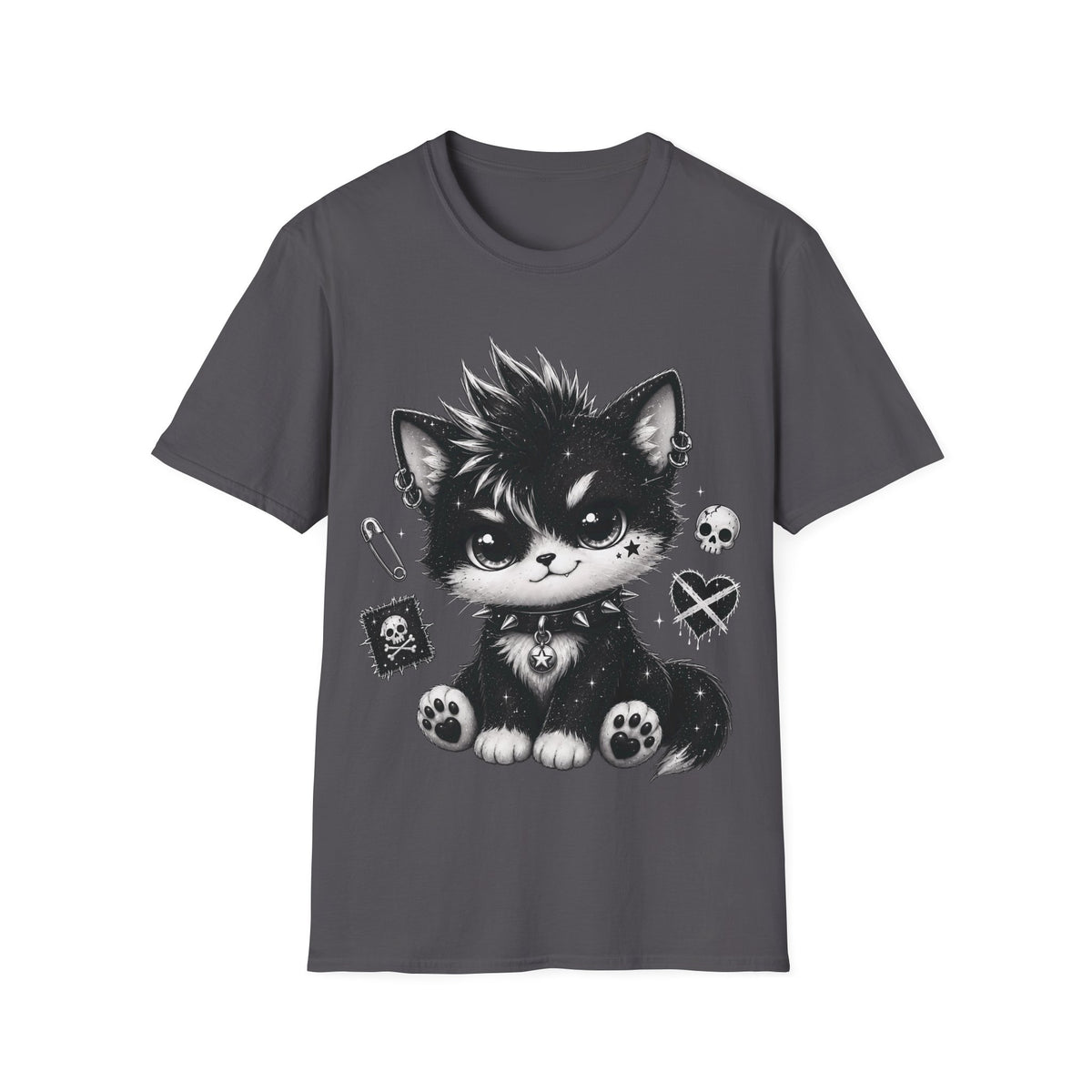 Punk Goth Kitten - Spiked Collar