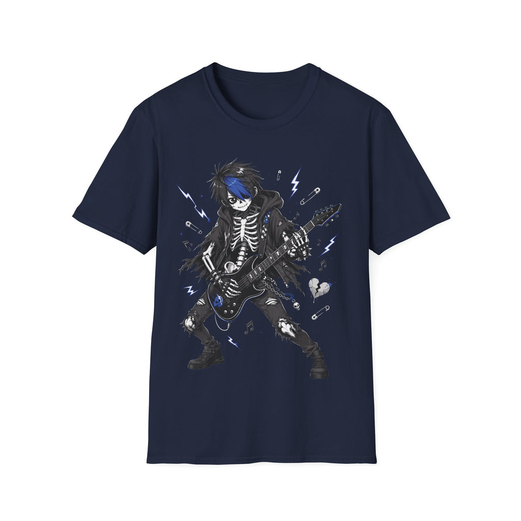 Emo Skeleton Boy Guitar Player