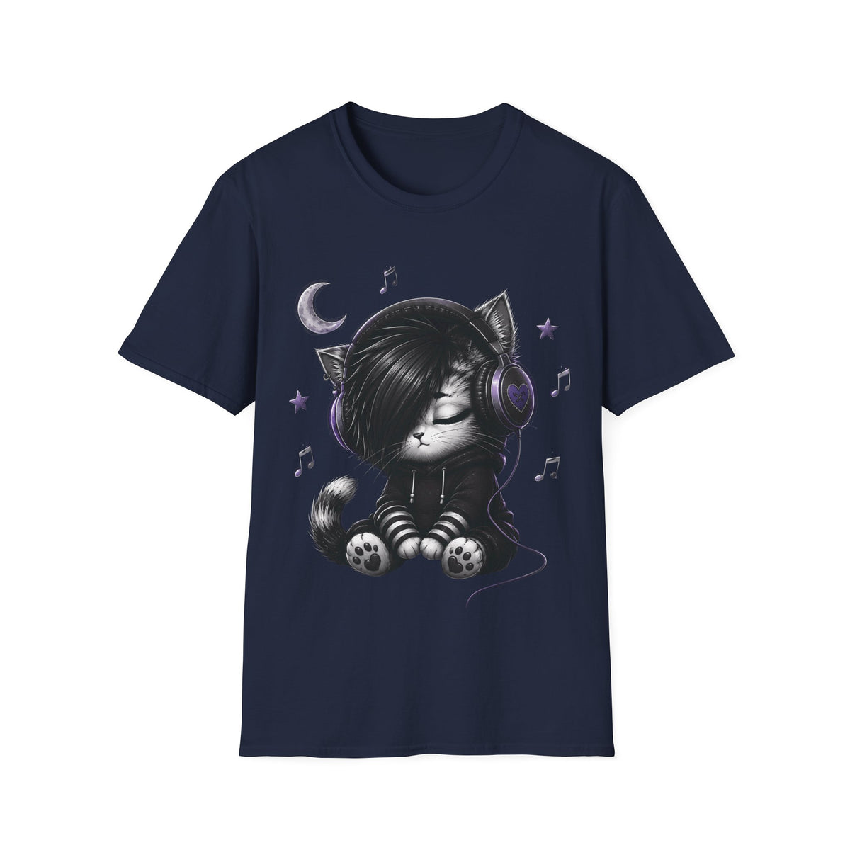 Emo Cat Music Lover