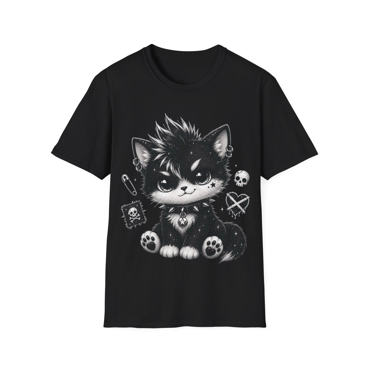 Punk Goth Kitten - Spiked Collar