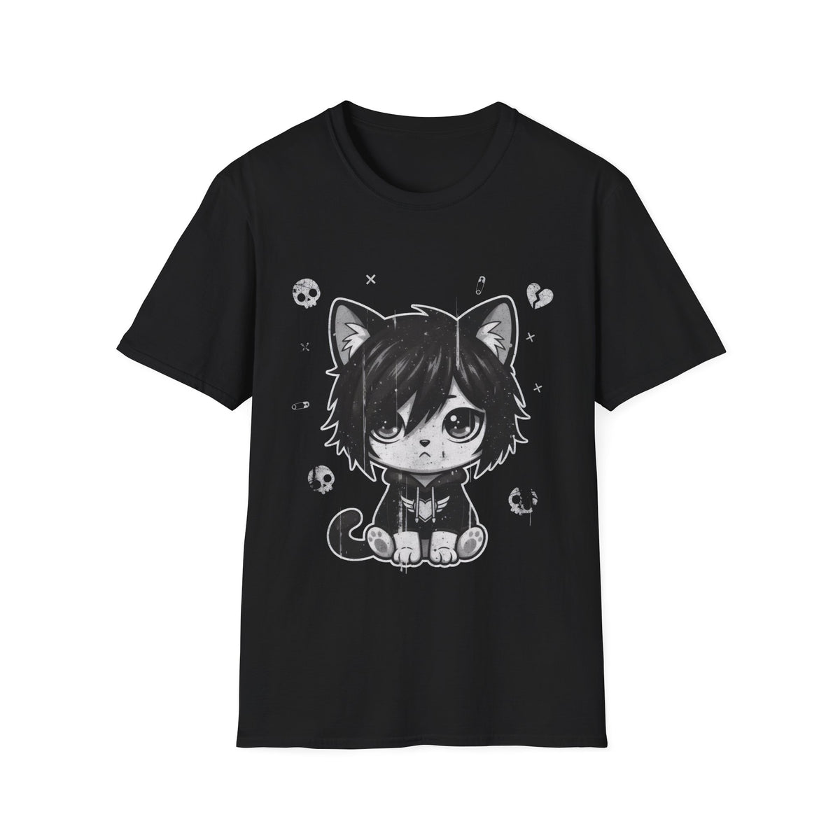Midnight Emo Cat Tee