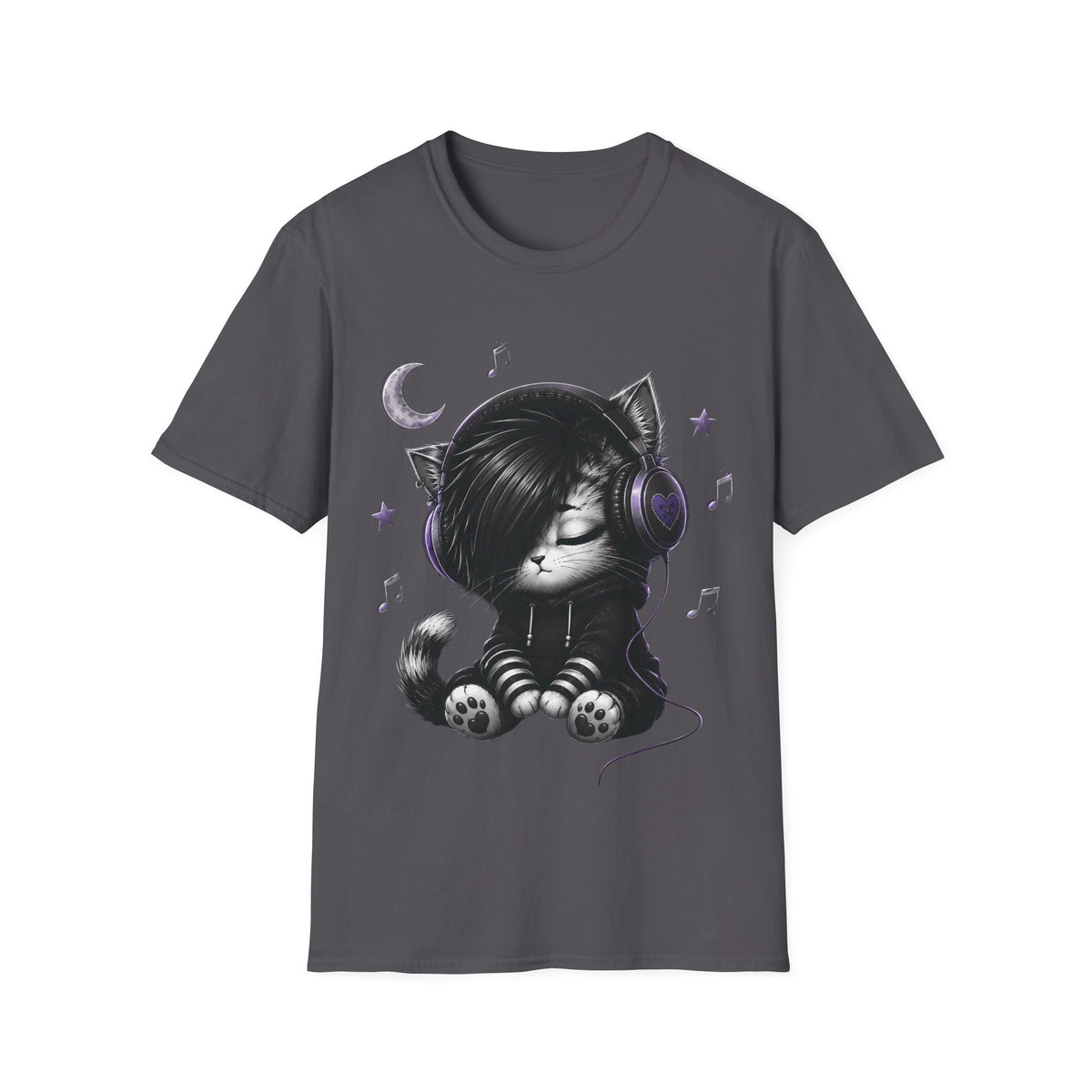 Emo Cat Music Lover