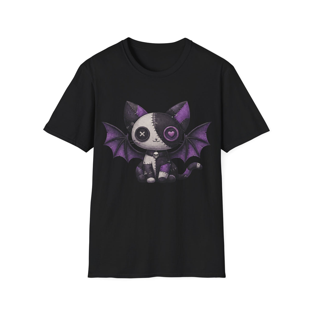 Kawaii Goth Cat Patchwork