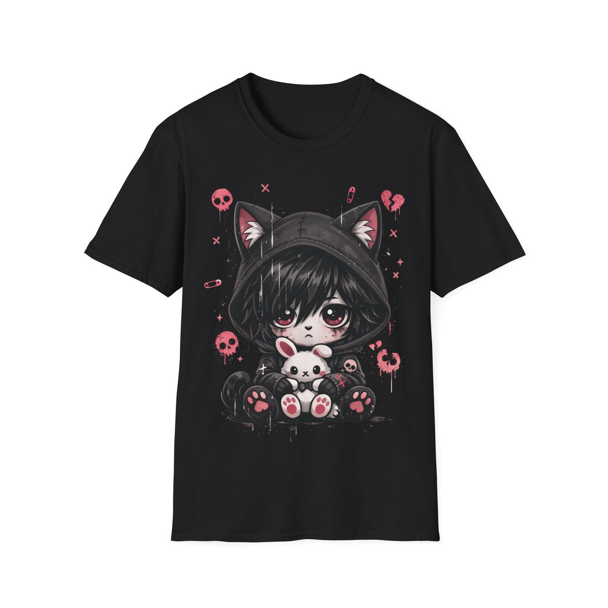 Goth Girl Emo Gothic Cat - Punk E-Girl