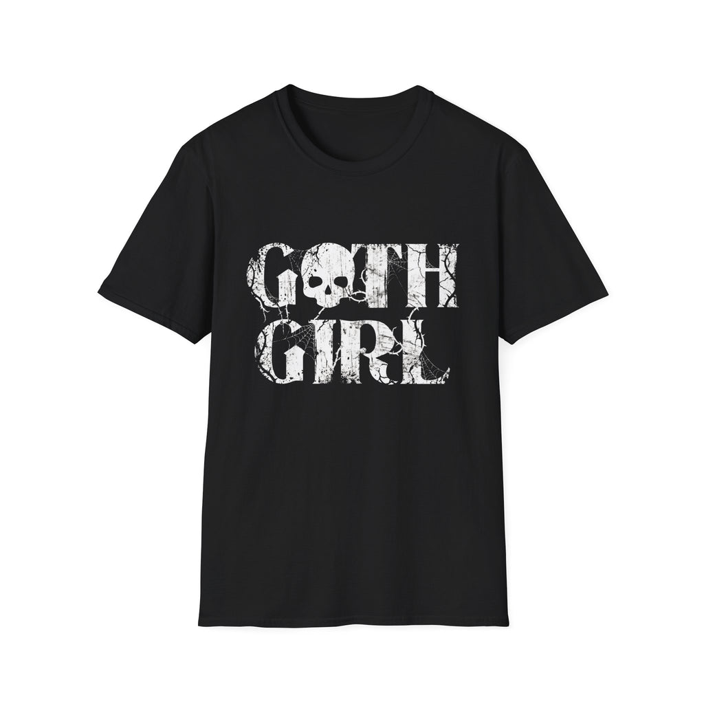 Goth Girl Skull Distressed