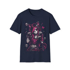 Pink Skeleton Cat Girl Tee