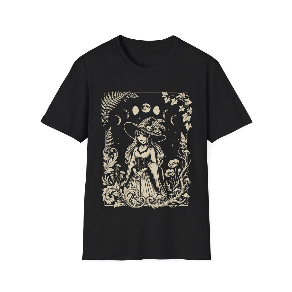 Goth Witch Moon Phase Floral