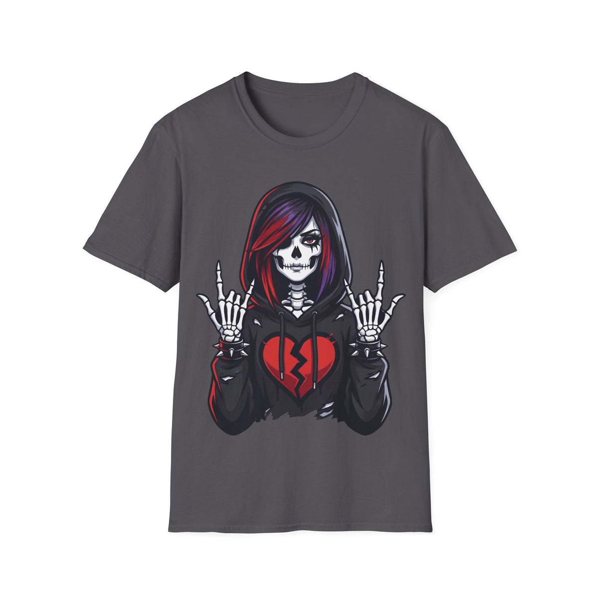 Goth Girl Skeleton - Broken Heart