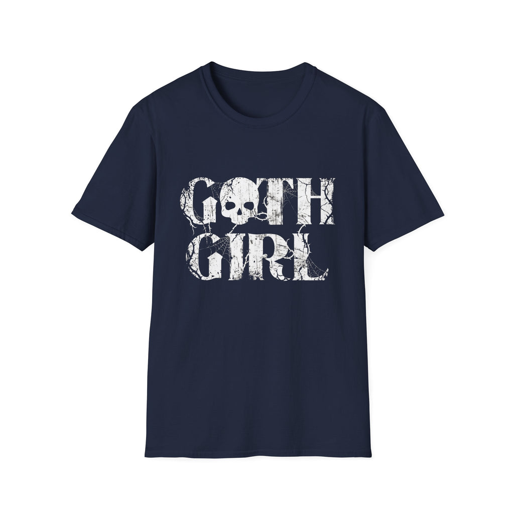Goth Girl Skull Distressed