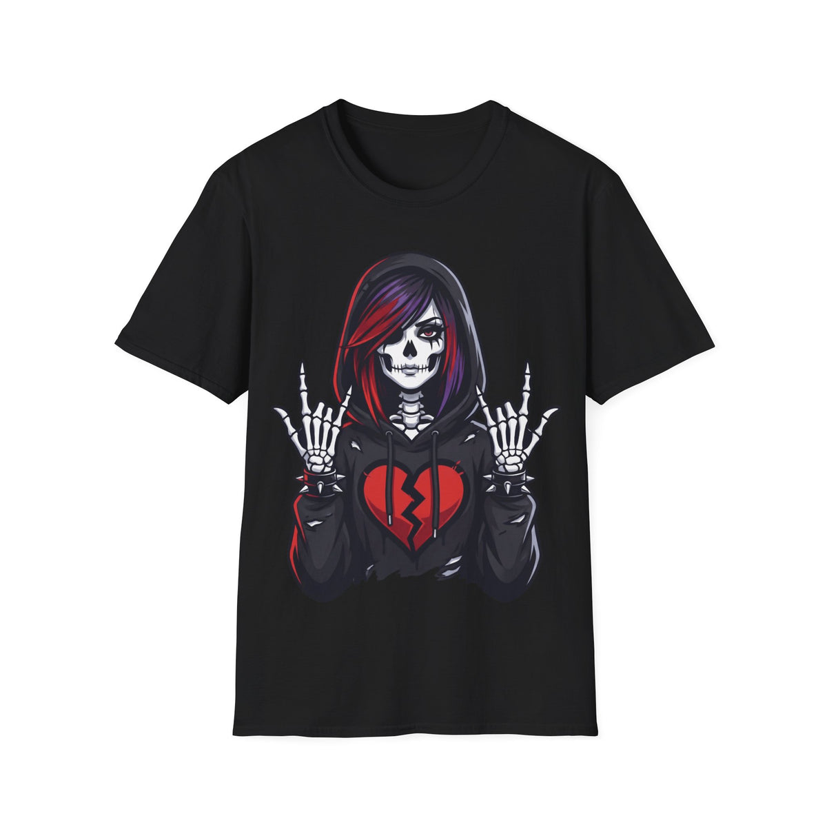 Goth Girl Skeleton - Broken Heart