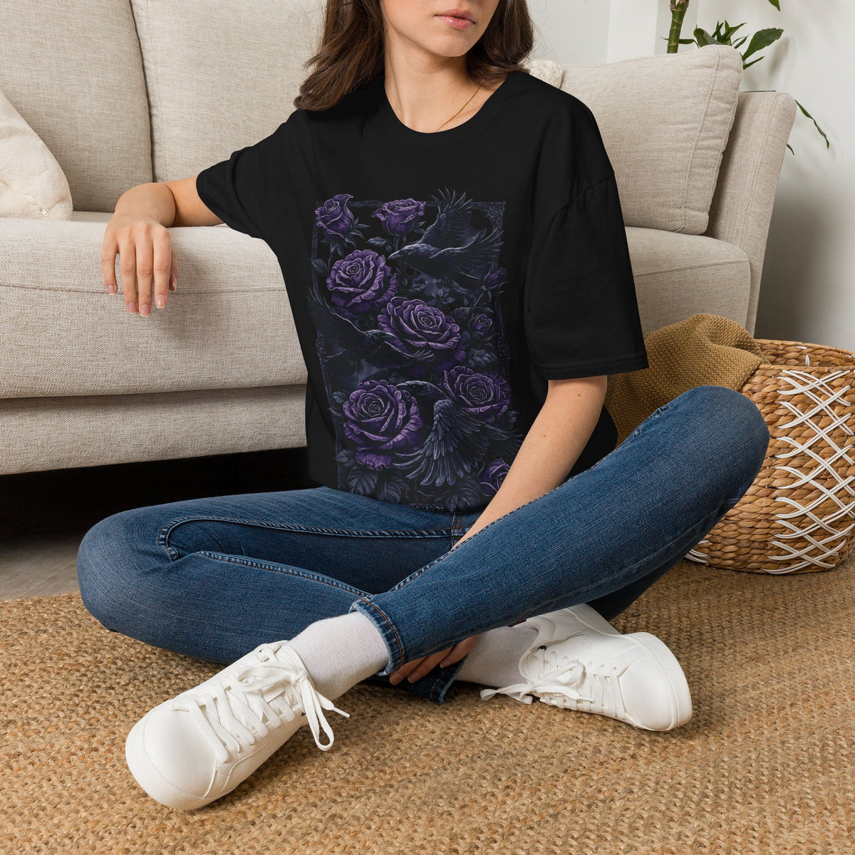 Ravens and Purple Roses Tee