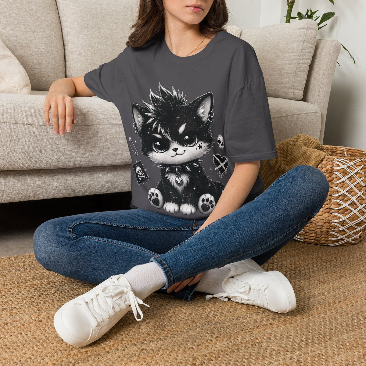 Punk Goth Kitten - Spiked Collar